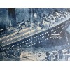 TITANIC SINKING APRIL 15, 1912 REPRINT OF AN OLD LITHO,