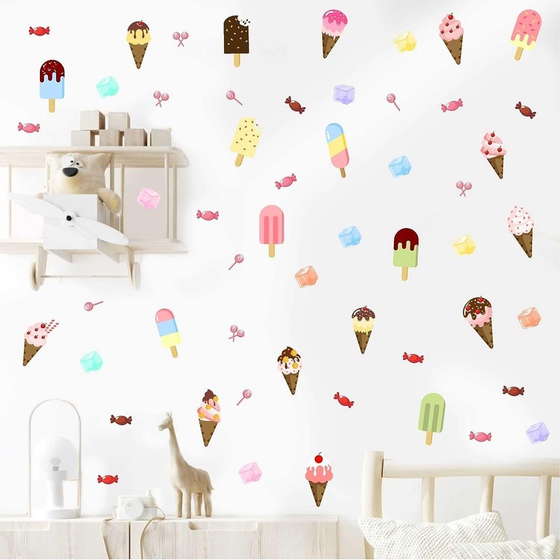 Ice Cream Wall Decals Candy Wall Decal Ice Cream Cone
