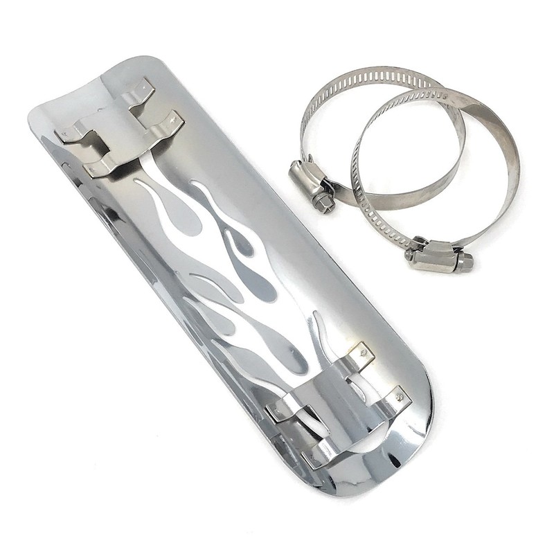 Mirai.2022 Motorcycle Muffler Guard Exhaust Pipe Muffler Cover Fire Flame