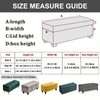 Eco-Ancheng Storage Ottoman Cover Rectangle Ottoman Slipcover Folding Storage Bench