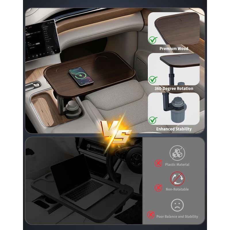 Aucoza Car Desk for Laptop, Car Table & Car Tray