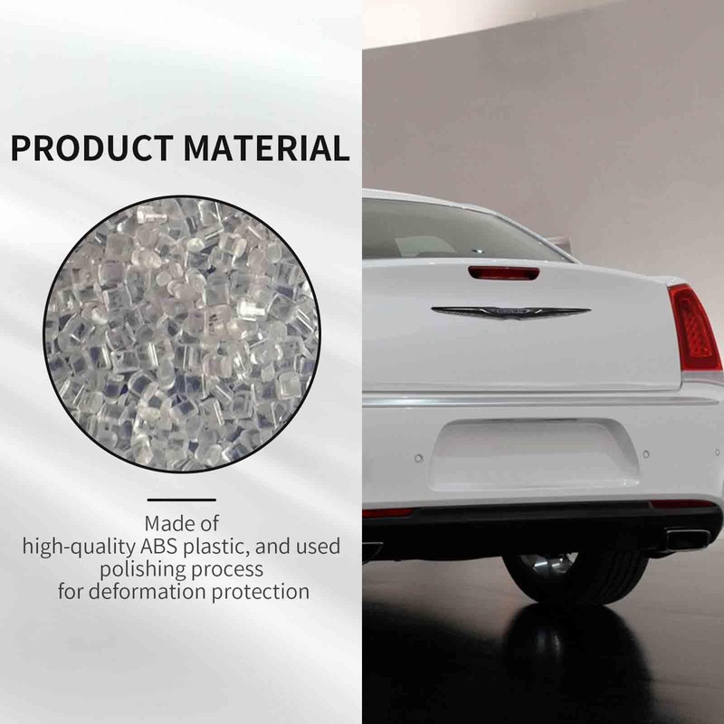 RAZPOY for Chrysler Emblem Cover, Carbon Fiber Front & Rear