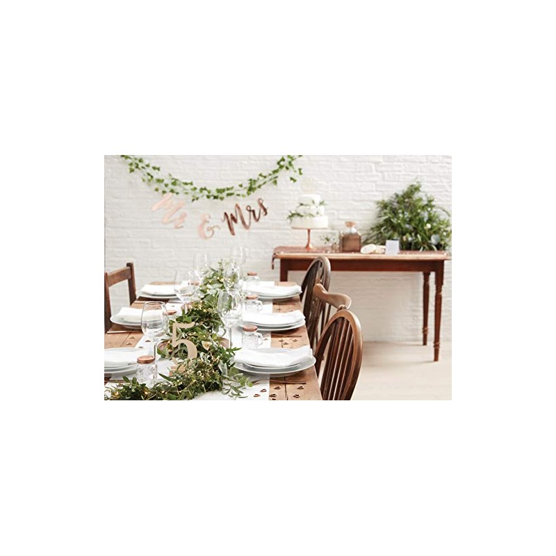 Ginger Ray Best Day Ever Rose Gold Paper Wedding Napkins