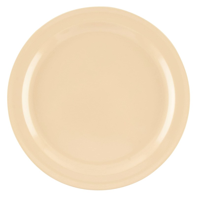 GET DP-509-T Melamine Round Dinner Plates, 9", Tan (Set of