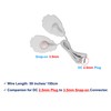 4 Pieces Replacement TENS Lead Wires 2.5mm Plug to 3.5