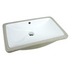 KINGSMAN 24 Inch Rectrangle Undermount Vitreous Ceramic Lavatory Vanity Bathroom