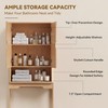 Merapi Over the Toilet Storage Cabinet, Natural Wood Grain Organizer
