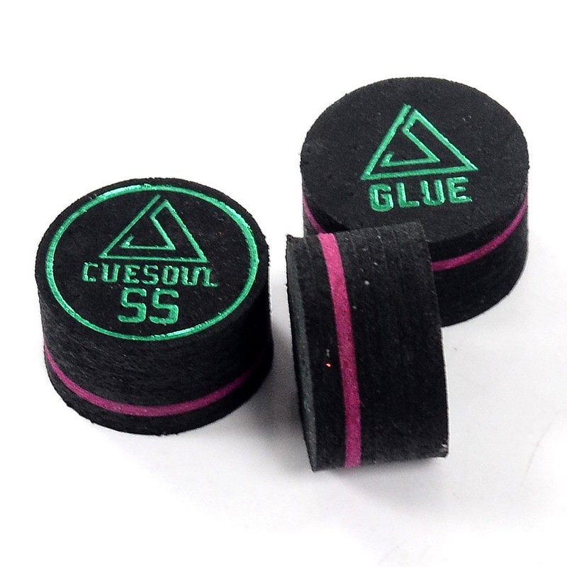 CUESOUL 5 Pieces 14mm 9 Layer Pool Cue Tips -