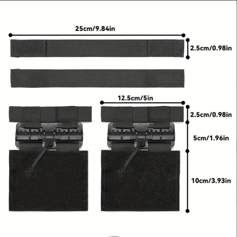 YUNCAIMAOYI Tactical Molle Vest Quick Release Buckle Set Fast Fit