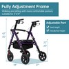 ELENKER All Terrain Heavy Duty Rollator Walker with Extra Wide