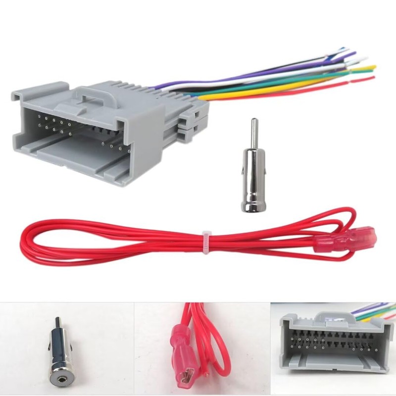 GruDawu Car Stereo Radio Wiring Harness Adapter Connector Replacement for