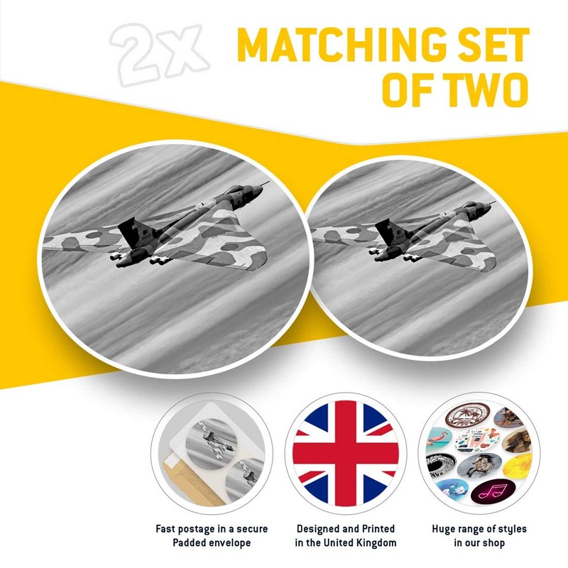 2 x 15cm Vinyl Stickers - Avro Vulcan B2 Bomber