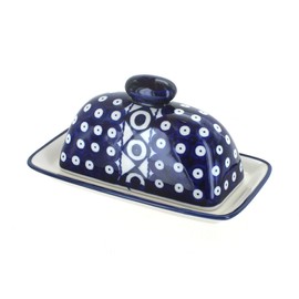 Blue Rose Polish Pottery Xena Butter Dish
