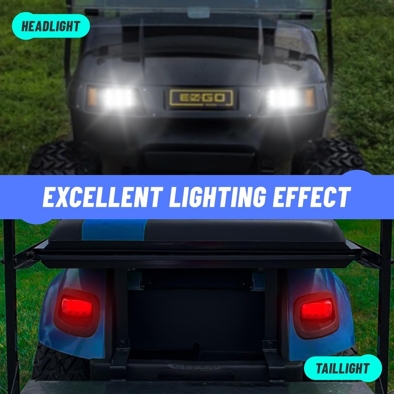 Drive-up Golf Cart LED Light Kit for EZGO TXT 1996-2013
