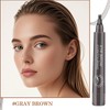Eyebrow Pen Waterproof with 4 Micro-Fork Tip for Natural Long-Lasting