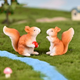 YARNOW 8Pcs Miniature Squirrel Mini Figurine Garden Accessories Miniature Squirrel Mini Figurine Garden Accessories
