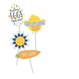 Easter Egg Hunt Games Kit Clues Signs & Easter Bunny Feet Fun Family Easter Trail