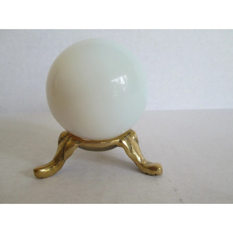 Solid Brass Crystal Gemstone Sphere Holder/Stand/Display
