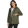 Avoogue Lightweight Walking Raincoat Women Waterproof Windbreaker Packable Biking Hooded