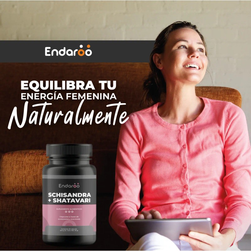 Schisandra Y Shatavari 500 Mg 60 Cápsulas Naturales