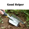 Gardening Shovel Yellow Digging Trowel for Lawn Planting Alloy Spade