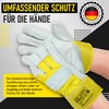 MK-Glove Robust Work Gloves Leather Men - Gardening Gloves with