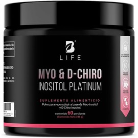 Myo y D-Chiro Inositol | 60 Porciones Mezcla de 40:1. Myo & D-Chiro Inositol Platinum 246 Gramos. B Life