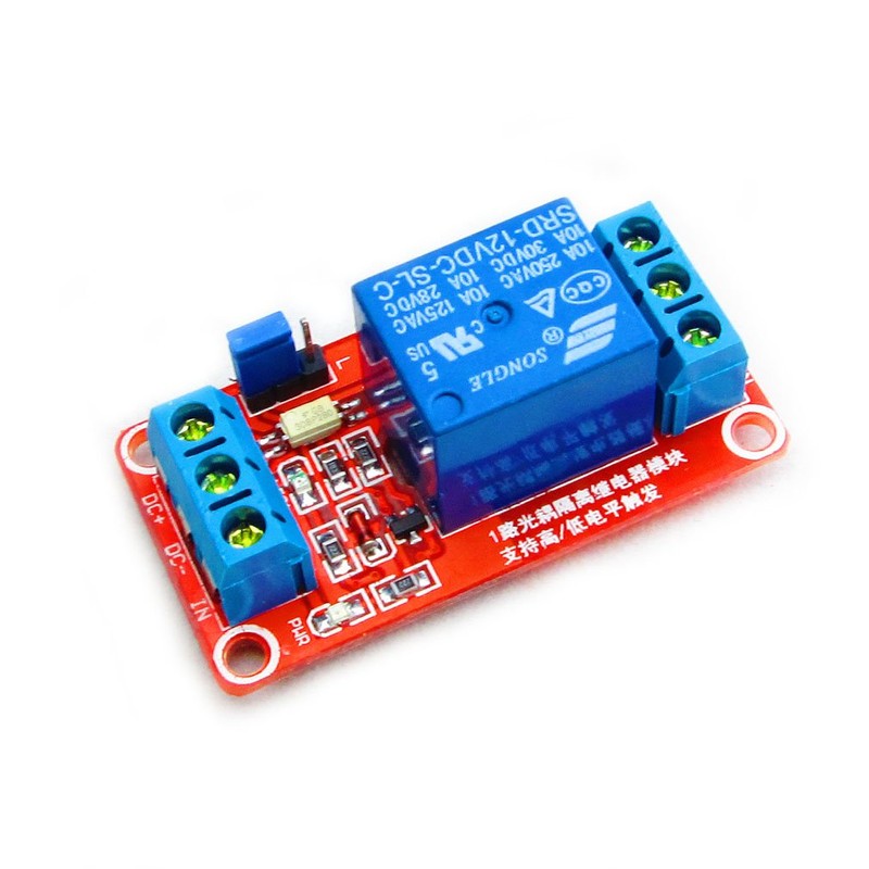 Hailege 2pcs 12V 1 Channel Relay Module Relay Switch With