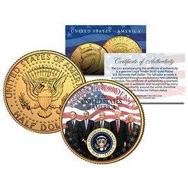 LIVING PRESIDENTSAmericana JFK Half Dollar Coin 24K Gold Plated JIMMY CARTER