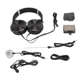 Water Leakage Detector Kit High Sensitivity Water Pipe Leakage Monitor Tester with Earphone Headphone for Home 100‑240V US Plug