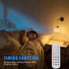 Vitnucrol Battery Operated Wall Sconce Set of Two, Bamboo Rechargeable