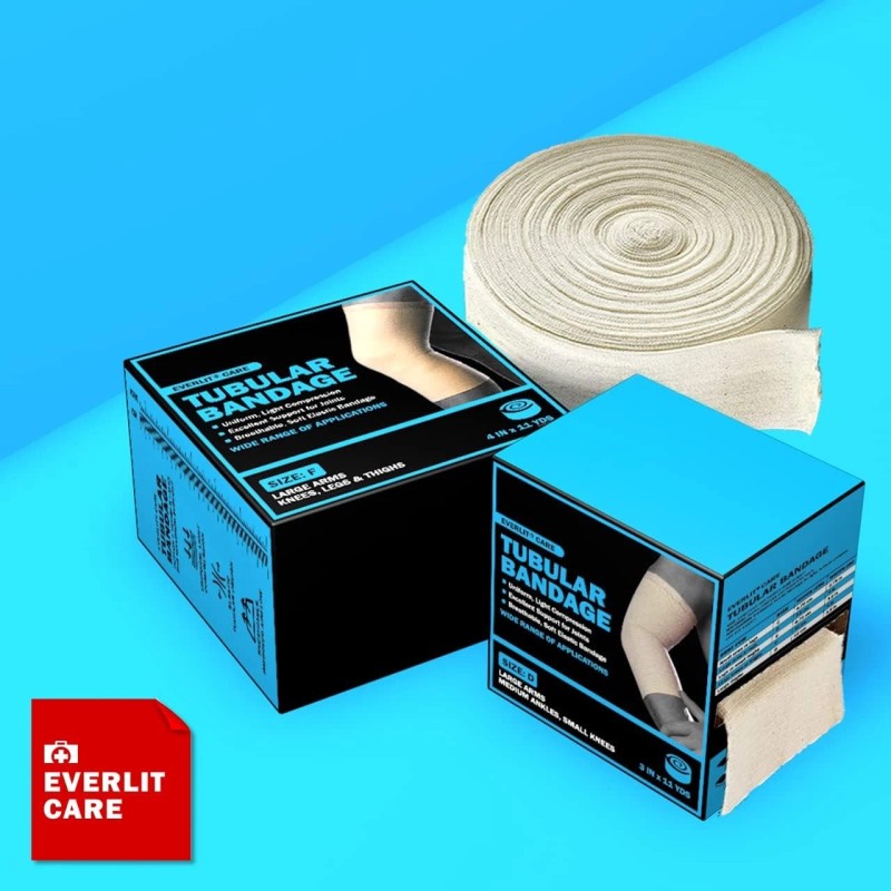 EVERLIT Elasticated Tubular Support Bandage | Size E | 3.5"