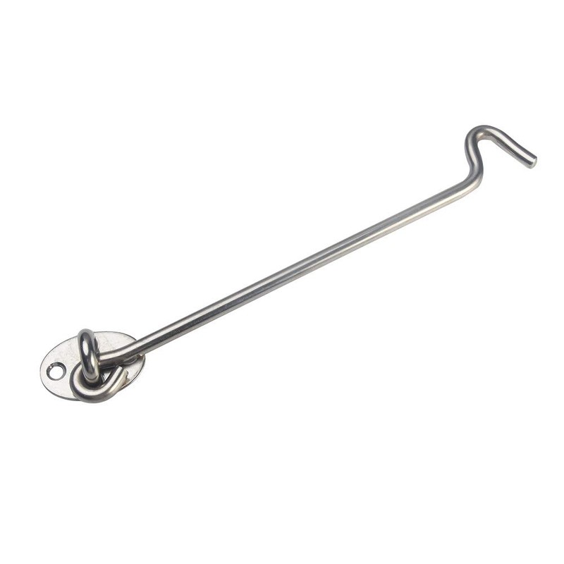 Cast Iron Galvanised/Silver Cabin Hook and Eye Shed Gate Door