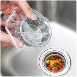 200 Sink Strainer Mesh Bags for Sink Drain Strainer,Anti-Clogging Disposable Drain Dovers Net Filter Sink Trash Catcher Bags for Kitchen,Bath,Tub Drain for Garbage Leftover Hair etc