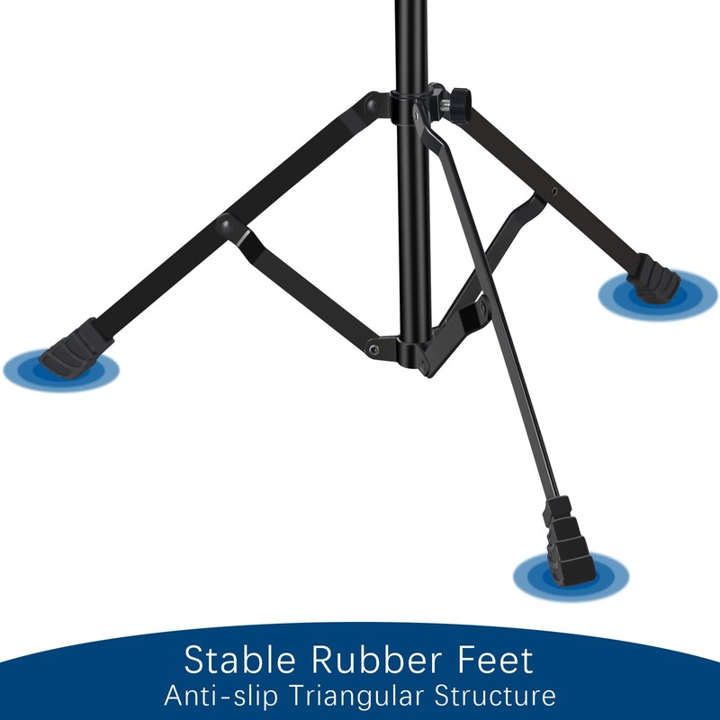 EASTROCK Trombone Stand, Retractable Height Adjustment, Triangular Stable Construction for