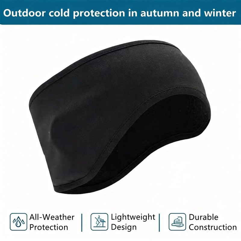 JUSDIQIR Plush Soft Warm Fleece Headband, Soft Ear Warmer Forehead,