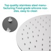 AULEEND 8 Inch Round Rain Shower head, High Flow Stainless
