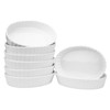 Foraineam Set of 8 Pieces Porcelain Ramekins, 6 Ounce Oval