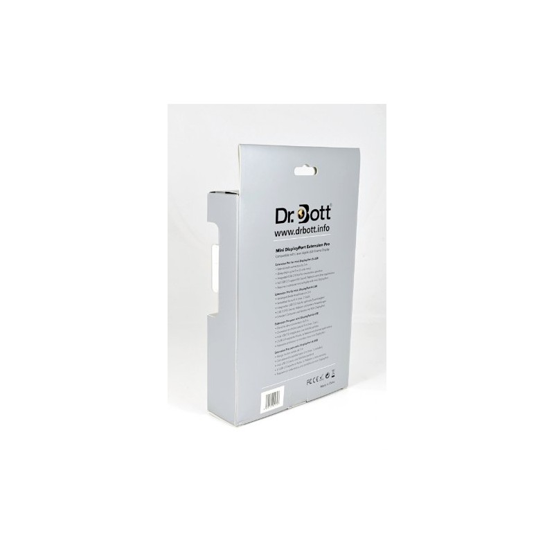 Dr. Bott® Mini DisplayPort Extension Pro v2, Verlängerung mit USB,