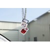 Bling Diamond Cube Car Rear View Mirror Charms, Crystal Rhinestone