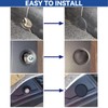 135Pcs Black Silicone Rubber Plugs for Round Holes Grommet Kit,