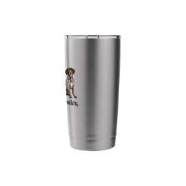 GSP Hunting Dog Peace Love German Shorthaired Pointer Stainless Steel Insulated Tumbler