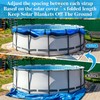 WBCBEC 6Pcs Solar Pool Cover Holder, Adjustable Solar Cover Straps