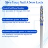 TIESOME 2Pcs 3/32" Nail Drill Bits Set, Professional Tungsten Nail