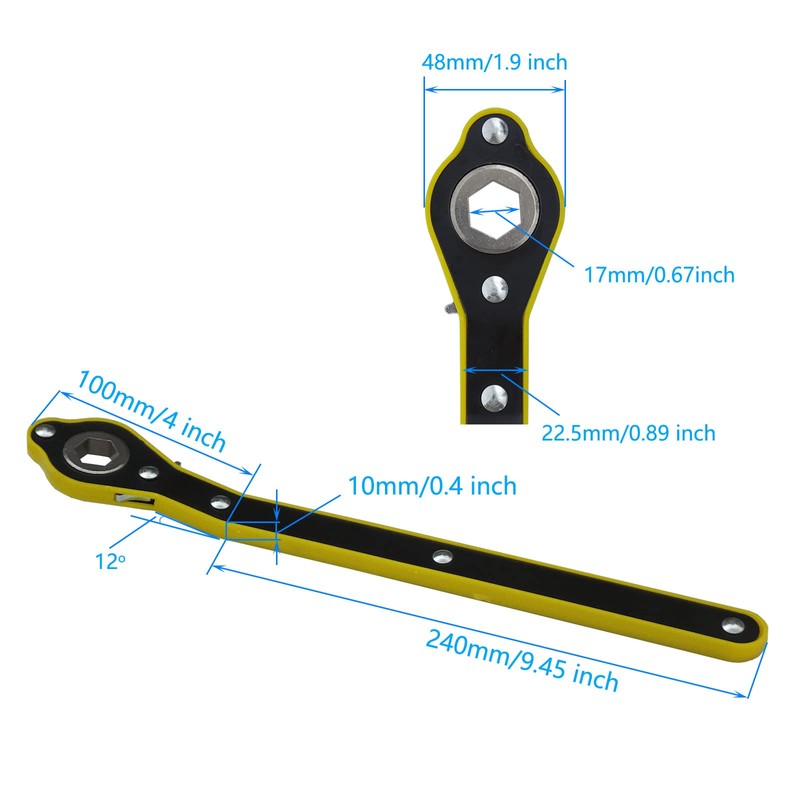 14-20 inch Auto Car SUV Telescoping Lug Wrench Wheel Wrench