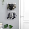 Mkono Hat Rack for Wall Wooden Baseball Caps Organizer with