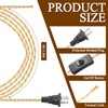 Relaxweex Twisted Cloth Covered Lamp Cord with Switch and Plug,