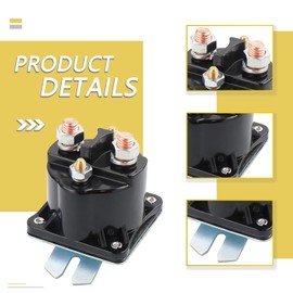HNeekyr SAZ4201GJ Dump Trailer Solenoid 12V 4 Terminal 100 AMP KTI Solenoid Relay Compatible with Intermittent Duty Monarch Bucher Replaces 07522 391-2-C