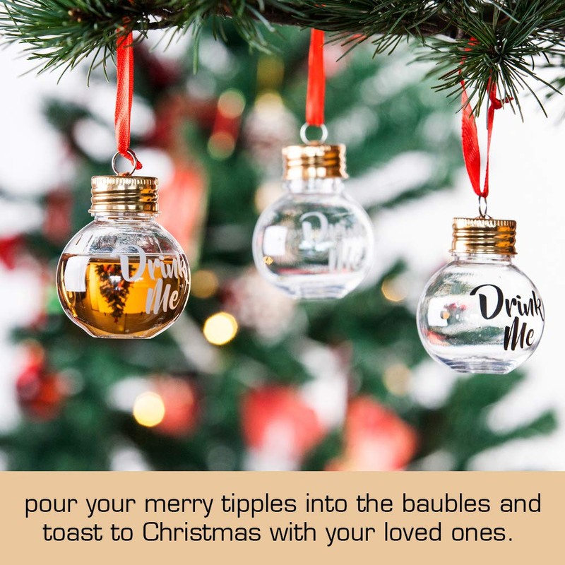 Viva Terry Christmas Spirit Shot Glasses, clear ,Set of 6