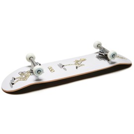 [CCS] Vine Skeleton Skateboard Complete - White - 8.25" x 32.00"
